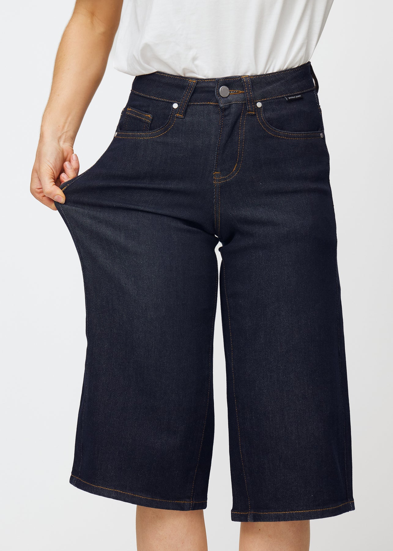 Midnights™ Loose Denim Capris - Mørkeblå - Dame | Perfect Jeans